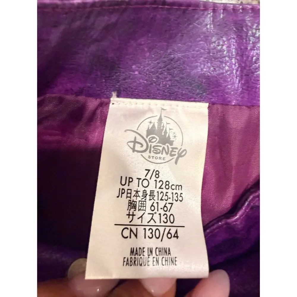 Disney Costume Descendants Mal Moto Jacket Size Youth 7/8 Authentic